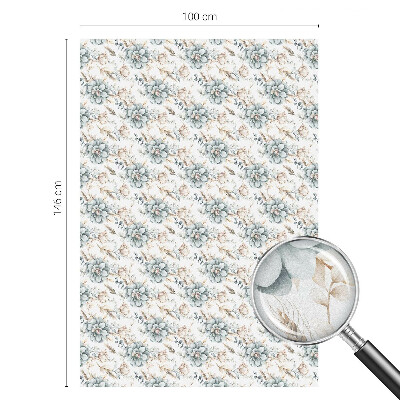 Sichtschutzfolie Fenster Buntglasoptik Florale Eleganz