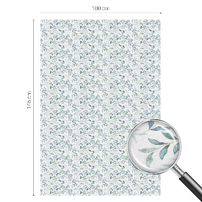 Sichtschutz Klebefolie Buntglasoptik Idyllische Blätter