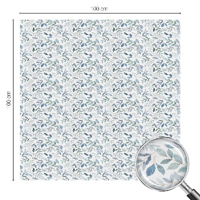 Sichtschutz Klebefolie Buntglasoptik Idyllische Blätter