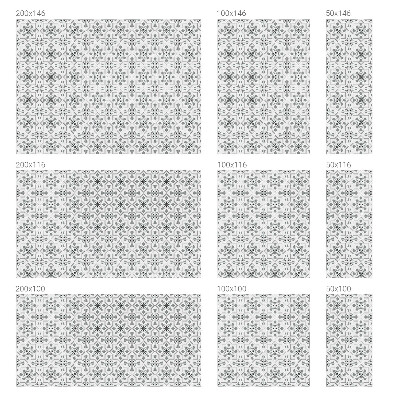 Fensterfolie Sichtschutz Symmetrische Ornamente