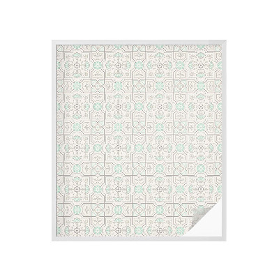 Klebefolie Fenster Sichtschutz Blumenfliesen