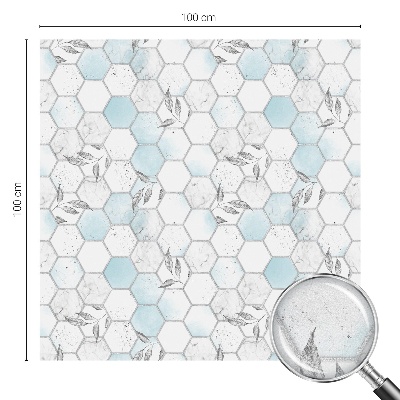 Folie für Fenster blickdicht Blattkacheln