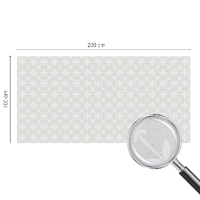 Sichtschutzfolie Fenster Buntglasoptik Blumensymmetrie