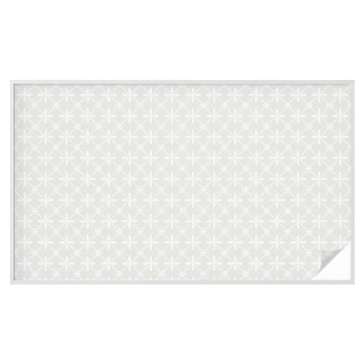 Sichtschutzfolie Fenster Buntglasoptik Blumensymmetrie