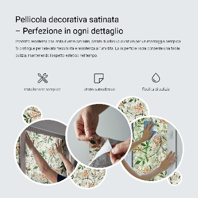 Fensterfolie Sichtschutz Blumenmuster