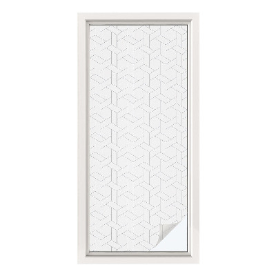 Klebefolie Fenster Sichtschutz Geometrisches Geflecht