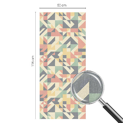 Sichtschutzfolie Fenster Buntglasoptik Die Energie der Geometrie