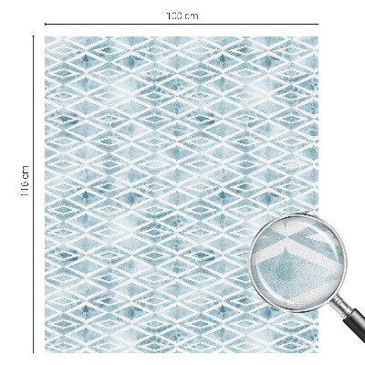 Fensterfolie Sichtschutz Blaue Rauten