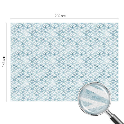 Fensterfolie Sichtschutz Blaue Rauten