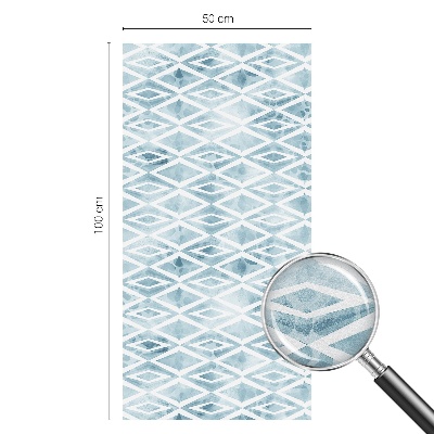 Fensterfolie Sichtschutz Blaue Rauten