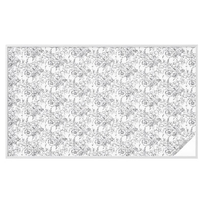 Sichtschutz Klebefolie Buntglasoptik Florale Eleganz