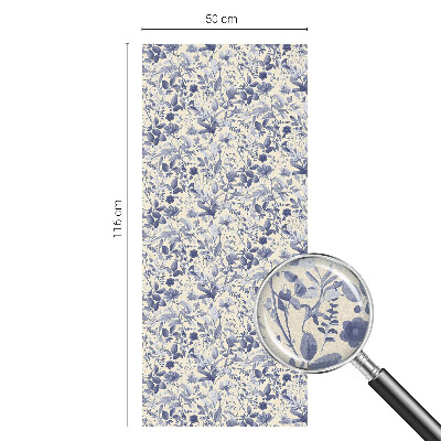 Klebefolie Fenster Sichtschutz Blumensymmetrie