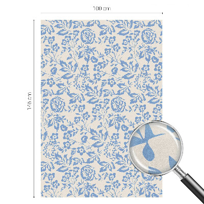 Sichtschutzfolie Fenster Buntglasoptik Blütenblätter