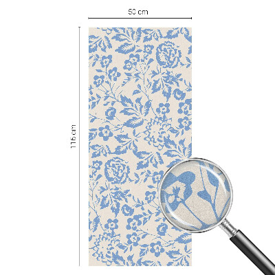 Sichtschutzfolie Fenster Buntglasoptik Blütenblätter