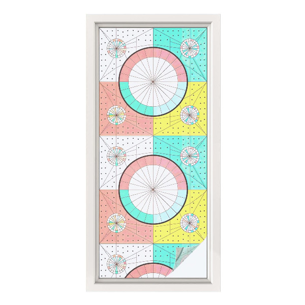Fensterfolie Sichtschutz Geometrische Kreise