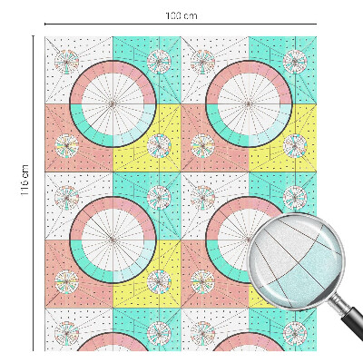 Fensterfolie Sichtschutz Geometrische Kreise