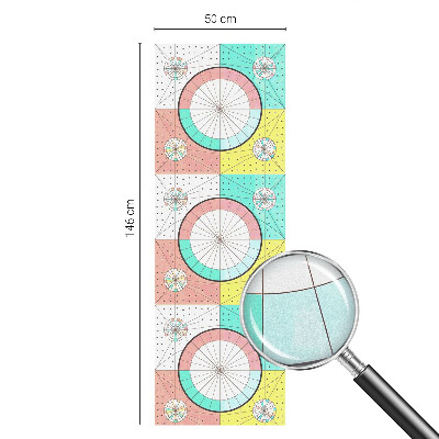 Fensterfolie Sichtschutz Geometrische Kreise