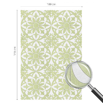 Sichtschutzfolie Fenster Buntglasoptik Grüner Schmuck