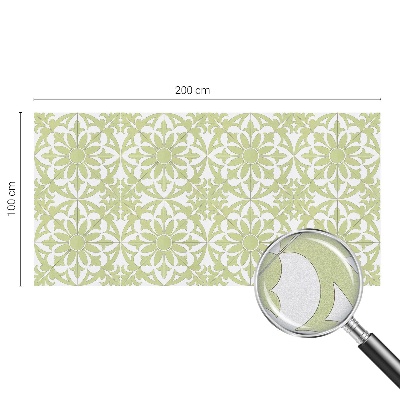 Sichtschutzfolie Fenster Buntglasoptik Grüner Schmuck