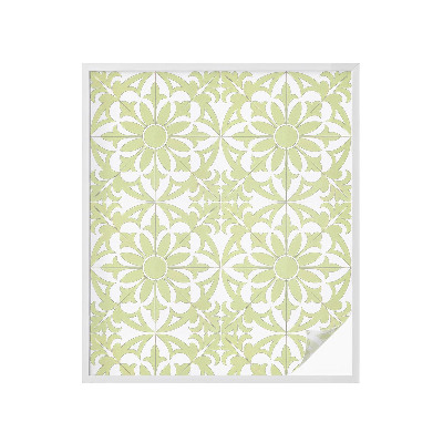 Sichtschutzfolie Fenster Buntglasoptik Grüner Schmuck