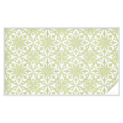 Sichtschutzfolie Fenster Buntglasoptik Grüner Schmuck