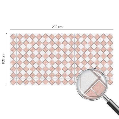 Sichtschutz Klebefolie Buntglasoptik Geometrische Rauten