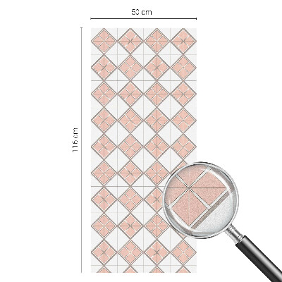 Sichtschutz Klebefolie Buntglasoptik Geometrische Rauten