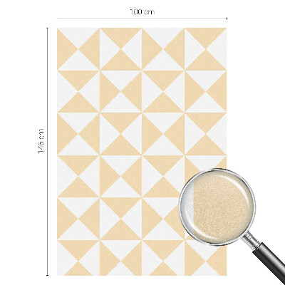 Sichtschutzfolie Fenster Buntglasoptik Geometrische Dreiecke
