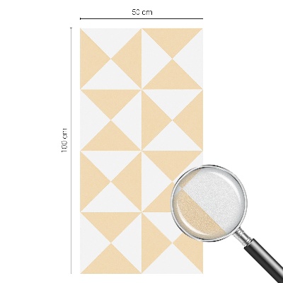 Sichtschutzfolie Fenster Buntglasoptik Geometrische Dreiecke