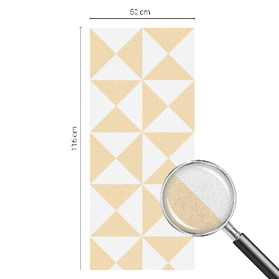 Sichtschutzfolie Fenster Buntglasoptik Geometrische Dreiecke