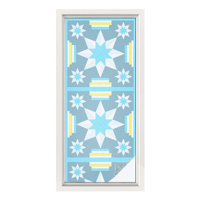 Fensterfolie Sichtschutz Sternmuster