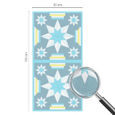 Fensterfolie Sichtschutz Sternmuster