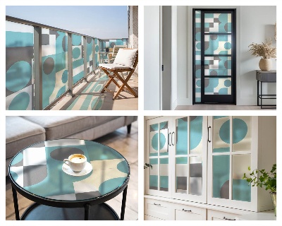 Klebefolie Fenster Sichtschutz Geometrische Muster