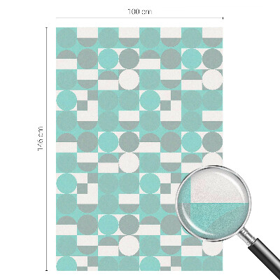 Sichtschutz Klebefolie Buntglasoptik Geometrische Formen