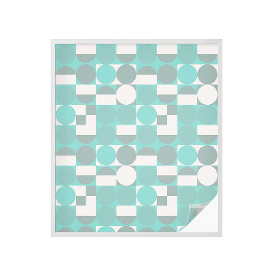 Sichtschutz Klebefolie Buntglasoptik Geometrische Formen