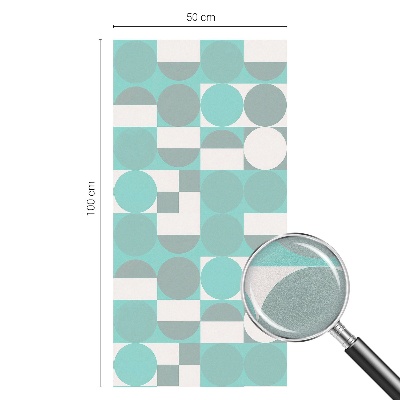 Sichtschutz Klebefolie Buntglasoptik Geometrische Formen