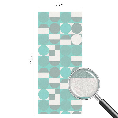 Sichtschutz Klebefolie Buntglasoptik Geometrische Formen