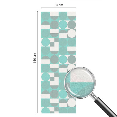 Sichtschutz Klebefolie Buntglasoptik Geometrische Formen