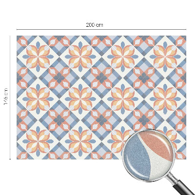 Sichtschutzfolie Fenster Buntglasoptik Farbenfrohe Symmetrie