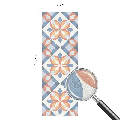 Sichtschutzfolie Fenster Buntglasoptik Farbenfrohe Symmetrie