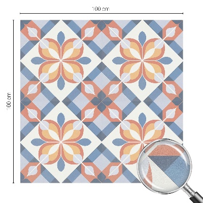 Sichtschutzfolie Fenster Buntglasoptik Farbenfrohe Symmetrie