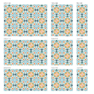 Fensterfolie Sichtschutz Farbenfrohe Geometrie
