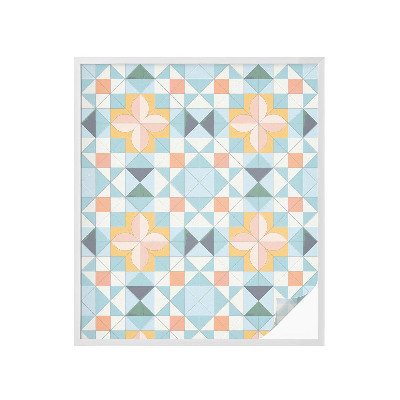 Fensterfolie Sichtschutz Farbenfrohe Geometrie