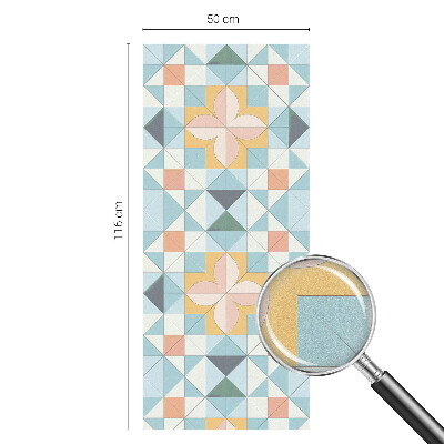 Fensterfolie Sichtschutz Farbenfrohe Geometrie