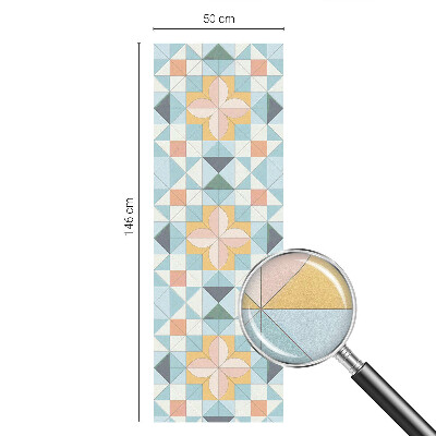 Fensterfolie Sichtschutz Farbenfrohe Geometrie