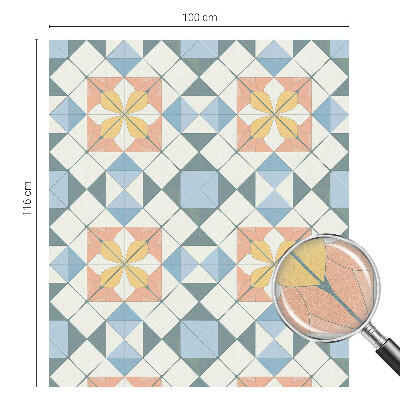 Klebefolie Fenster Sichtschutz Farbenfrohe Symmetrie