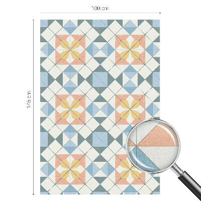 Klebefolie Fenster Sichtschutz Farbenfrohe Symmetrie