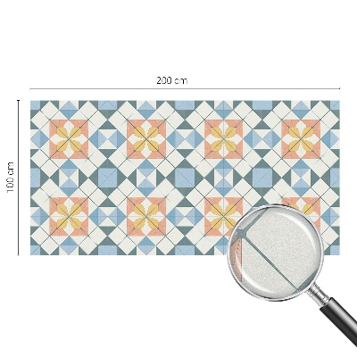 Klebefolie Fenster Sichtschutz Farbenfrohe Symmetrie