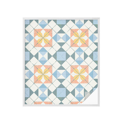 Klebefolie Fenster Sichtschutz Farbenfrohe Symmetrie