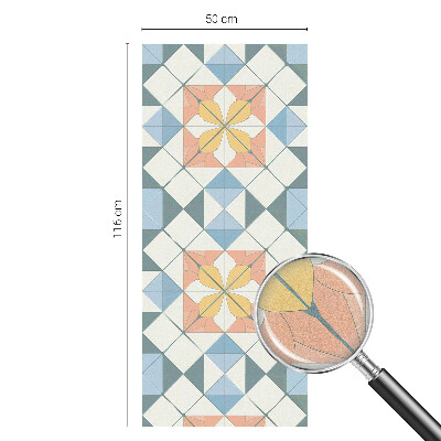 Klebefolie Fenster Sichtschutz Farbenfrohe Symmetrie